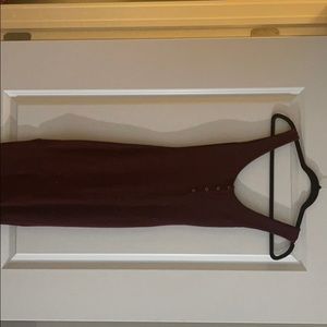Burgundy dress